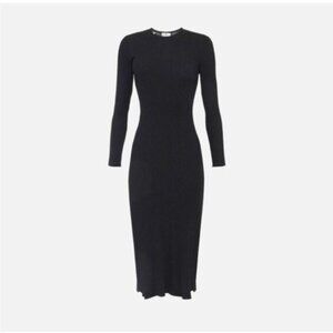 Elegant Black Long Sleeve Dress